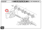 Gas Gas EC SM TXT Rookie 50cc ,Secondary Shaft Bush, NOS Y00.257083