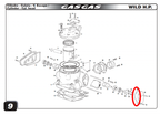 Gas Gas EC HP Wild Right ,Valve Cover Gasket, Genuine NOS ME25644007