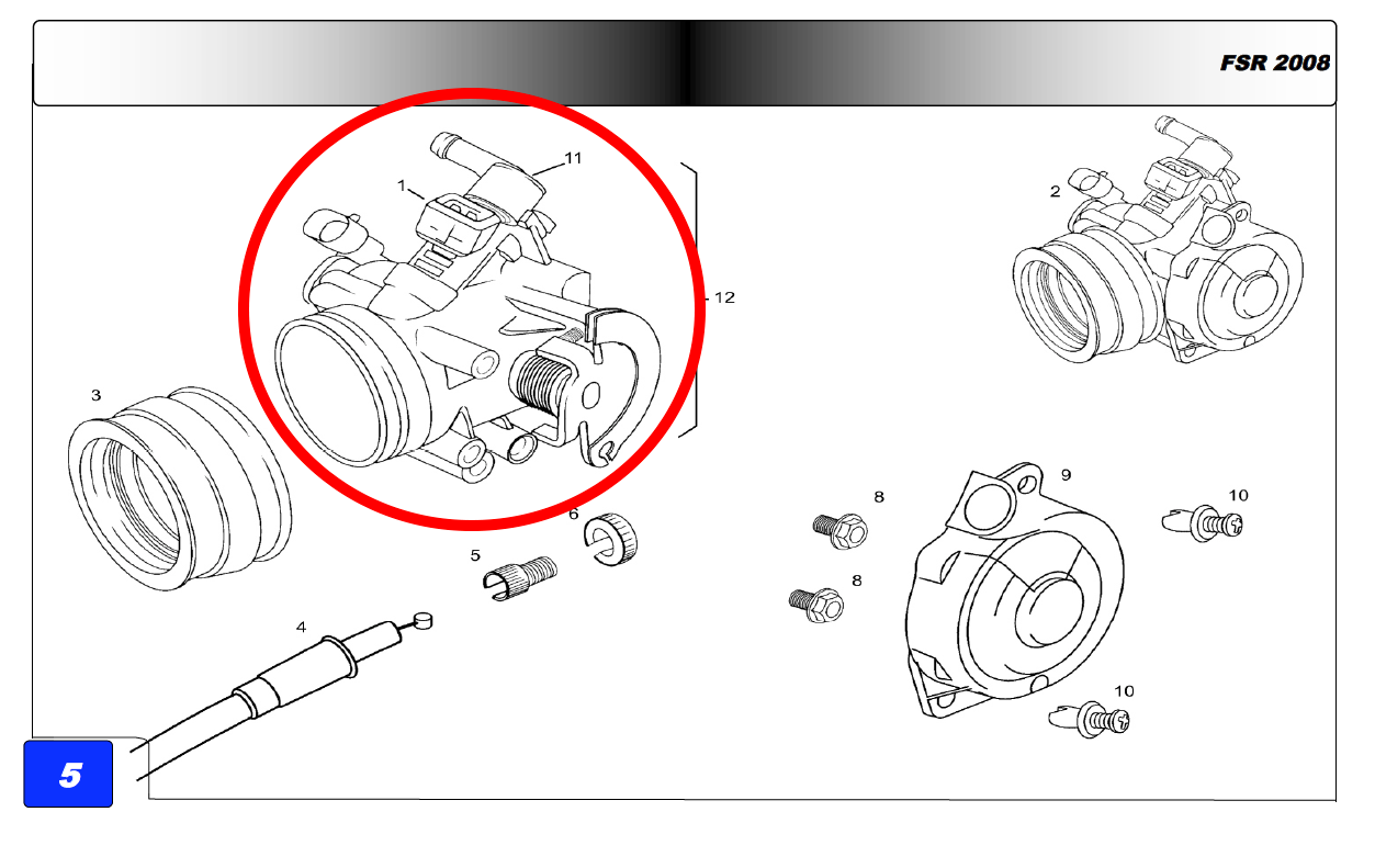 Gas Gas FSR EC EH SM450 ,Fuel Injector Body, Genuine  BFS780004508