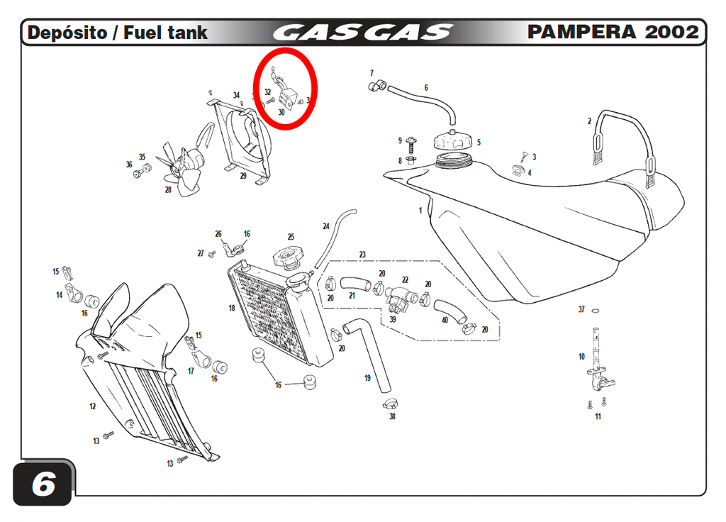 Gas Gas TXT Pampera HP Wild ,Fan Regulator, Genuine Leonelli Part No L300021