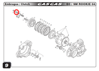 Gas Gas TXT EC SM Rookie 50cc ,Clutch Spring Retaining Plate, Tab Washer  Y00.237082