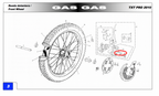 Gas Gas TXT Pro Raga Rookie Front & Rear ,Brake Pad Retaining Clip, R250000