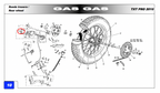 Gas Gas EC FSE Pampera MC65 Red Upper ,Chain Guide Roller, BE25610014