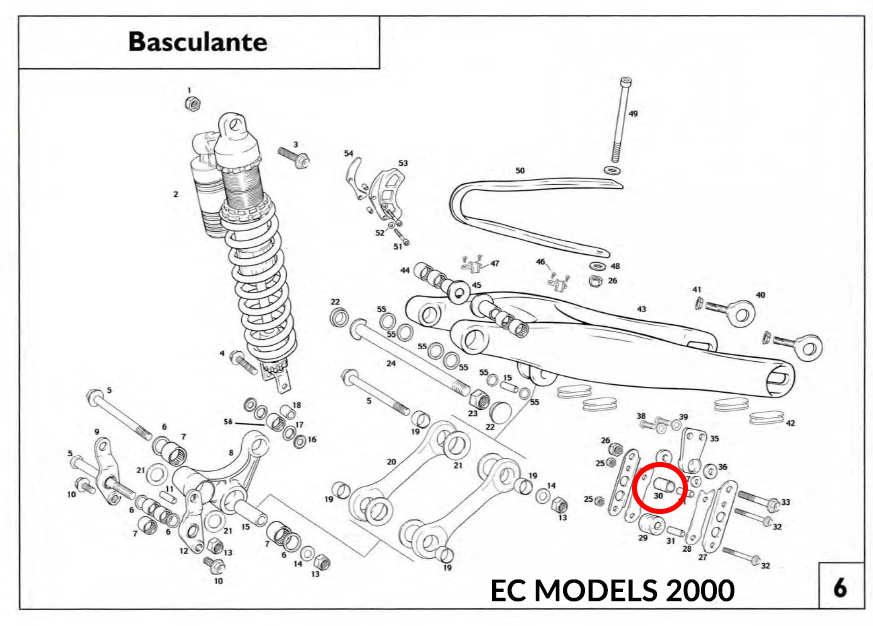 Gas Gas EC FSE Pampera MC65 Red Upper ,Chain Guide Roller, BE25610014