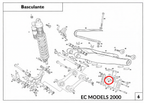 Gas Gas EC FSE Pampera MC65 Red Upper ,Chain Guide Roller, BE25610014