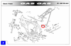 Gas Gas EC FSE Pampera MC65 Red Upper ,Chain Guide Roller, BE25610014