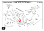 Gas Gas EC TT FSE Pampera MC65 Right ,Footrest Spring, Genuine NOS BE25610037