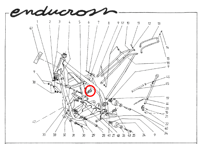 Gas Gas EC TT FSE Pampera MC65 Right ,Footrest Spring, Genuine NOS BE25610037