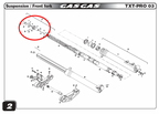 Gas Gas TXT TX Fork Adjustable ,Compression Fork Nut, Genuine NOS S950103