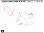 Gas Gas MC65 ,Exhaust Silencer, Genuine NOS BIC060526002