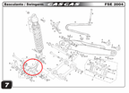 Gas Gas EC HP Quad FSE EH ,Suspension Rocker Arm, NOS BE25614005