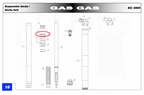 Gas Gas EC EH ,Sachs Fork Dust Seal, Pair Genuine NOS BE200502509