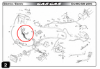 Gas Gas EC TXT Pampera ,Speedometer Wiring,  with Bulbs BE250134023