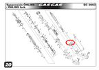 Gas Gas EC FSE ,Ohlins Fork Leg Upper Bush, Pair BE250114111OH