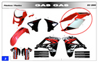 Gas Gas EC250-450 2009 Red ,Rear Mudguard, with Decal BE93500CT2509