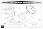 Gas Gas EC250 FSR450 2007 ,Rear Mudguard, with Decal BE250720007