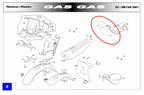 Gas Gas EC250 FSR450 2007 ,Rear Mudguard, with Decal BE250720007