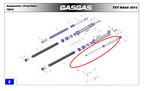 Gas Gas TXT Raga 250-280-300 ,Tech Fork Inner, NOS BT201903012