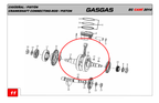Gas Gas Cami AJP PR5 ,Crankshaft, Genuine NOS 1320BME300000