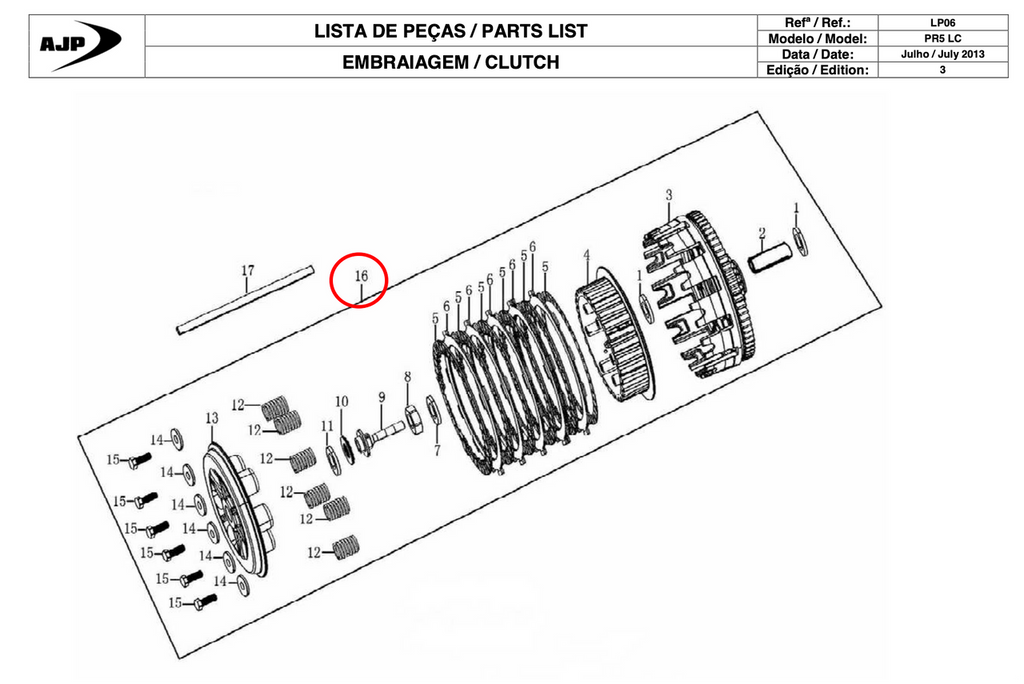 Gas Gas Cami AJP PR5 250 ,Clutch Complete, 22000ME300000