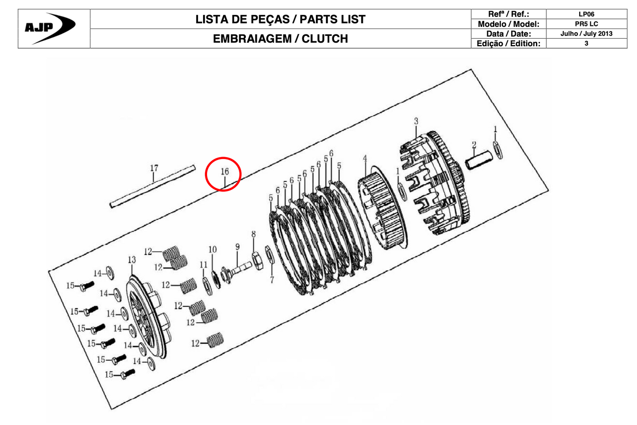 Gas Gas Cami AJP PR5 250 ,Clutch Complete, 22000ME300000