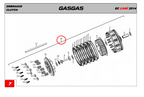 Gas Gas Cami AJP PR5 250 ,Clutch Complete, 22000ME300000