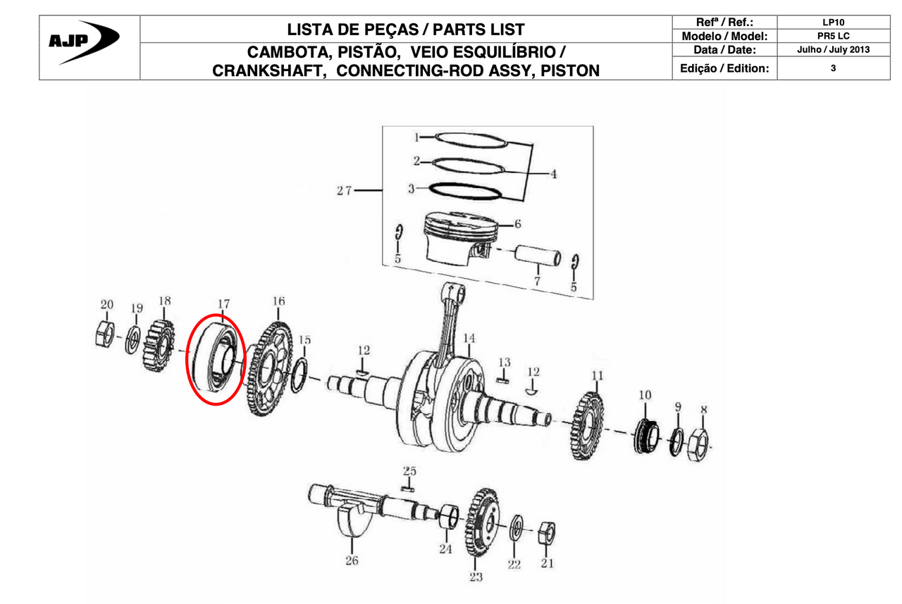 Gas Gas Cami AJP PR5 250 ,Over Run Clutch, Genuine 21300ME300000