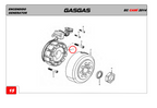 Gas Gas Cami AJP PR5 250 ,Stator Assy,  Genuine 82120ME30000043