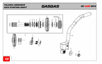 Gas Gas Cami AJP PR5 NC250 ,Kickstart Lever, 21200ME300100