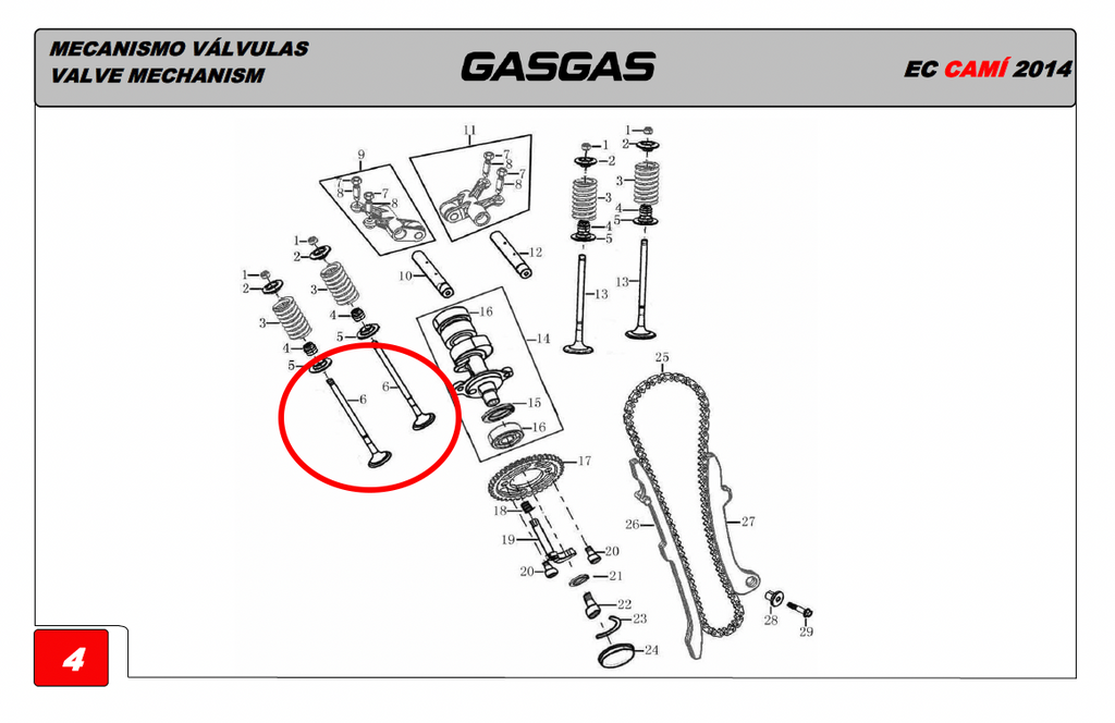 Gas Gas Cami AJP PR5 ,Exhaust Valve Pair, 15702ME300000
