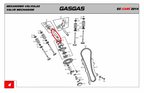 Gas Gas Cami AJP PR5 ,Rocker Shaft Exhaust, 15402ME300100