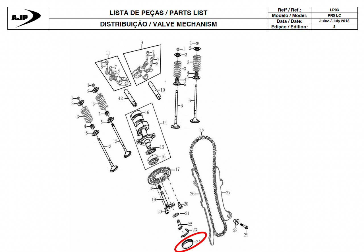 Gas Gas Cami AJP PR5 ,Cylinder Head Seal,/Plug 11264ME300000