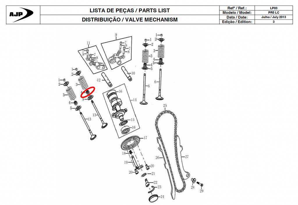 Gas Gas Cami AJP PR5 ,Valve Stem Oil Seal, 1572BBA810000