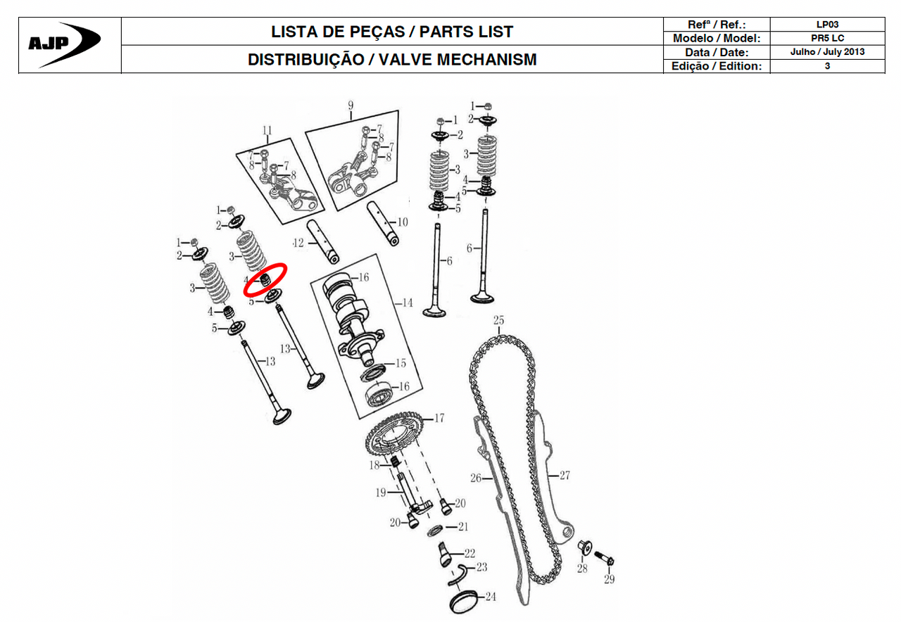 Gas Gas Cami AJP PR5 ,Valve Stem Oil Seal, 1572BBA810000