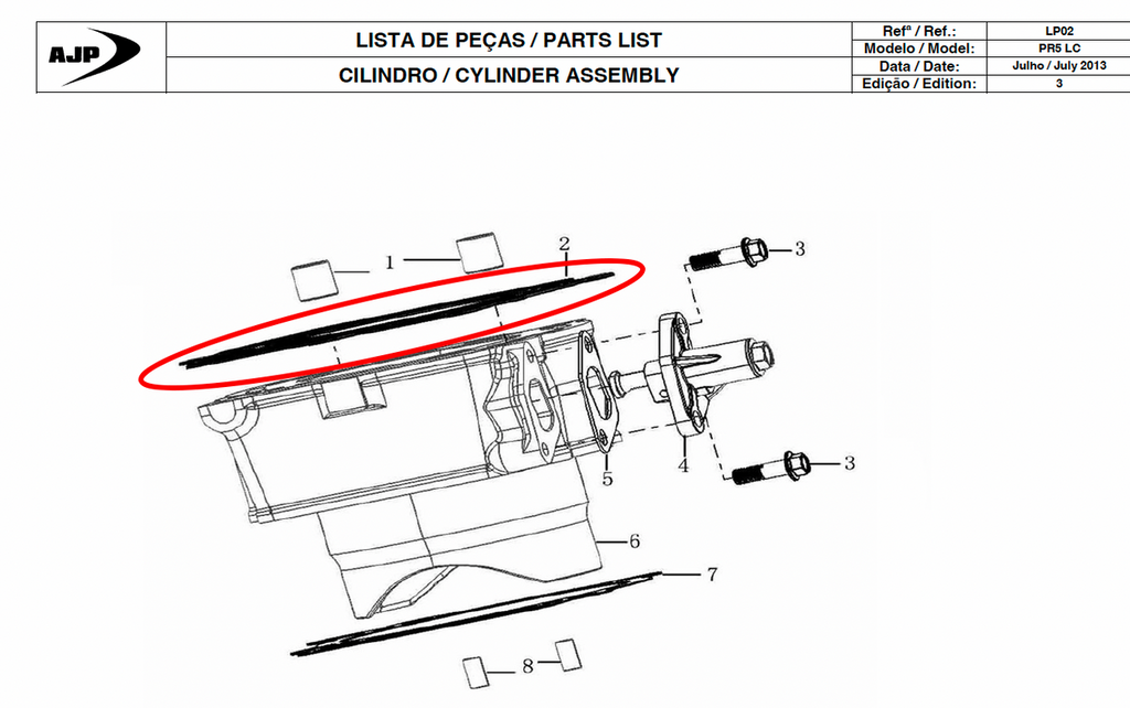 Gas Gas Cami AJP PR5 ,Head Gasket ,9022BME300000