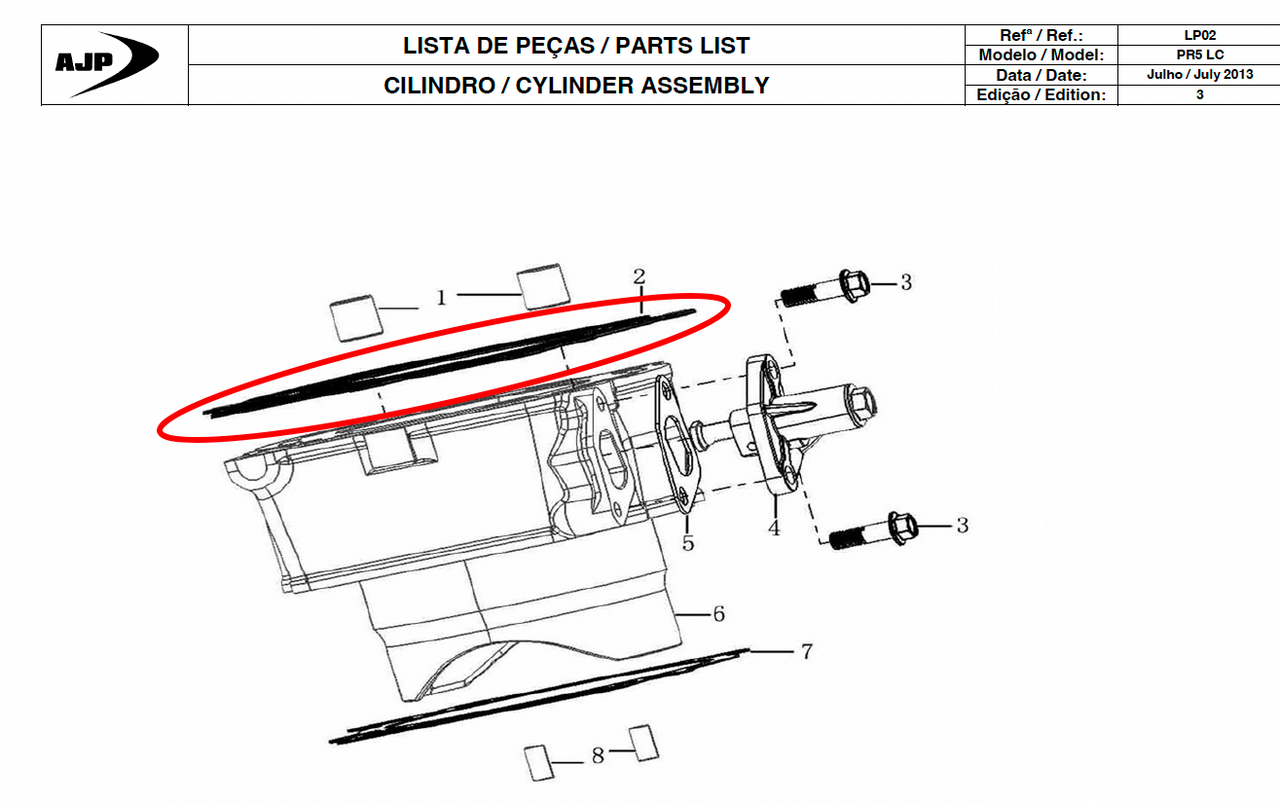 Gas Gas Cami AJP PR5 ,Head Gasket ,9022BME300000