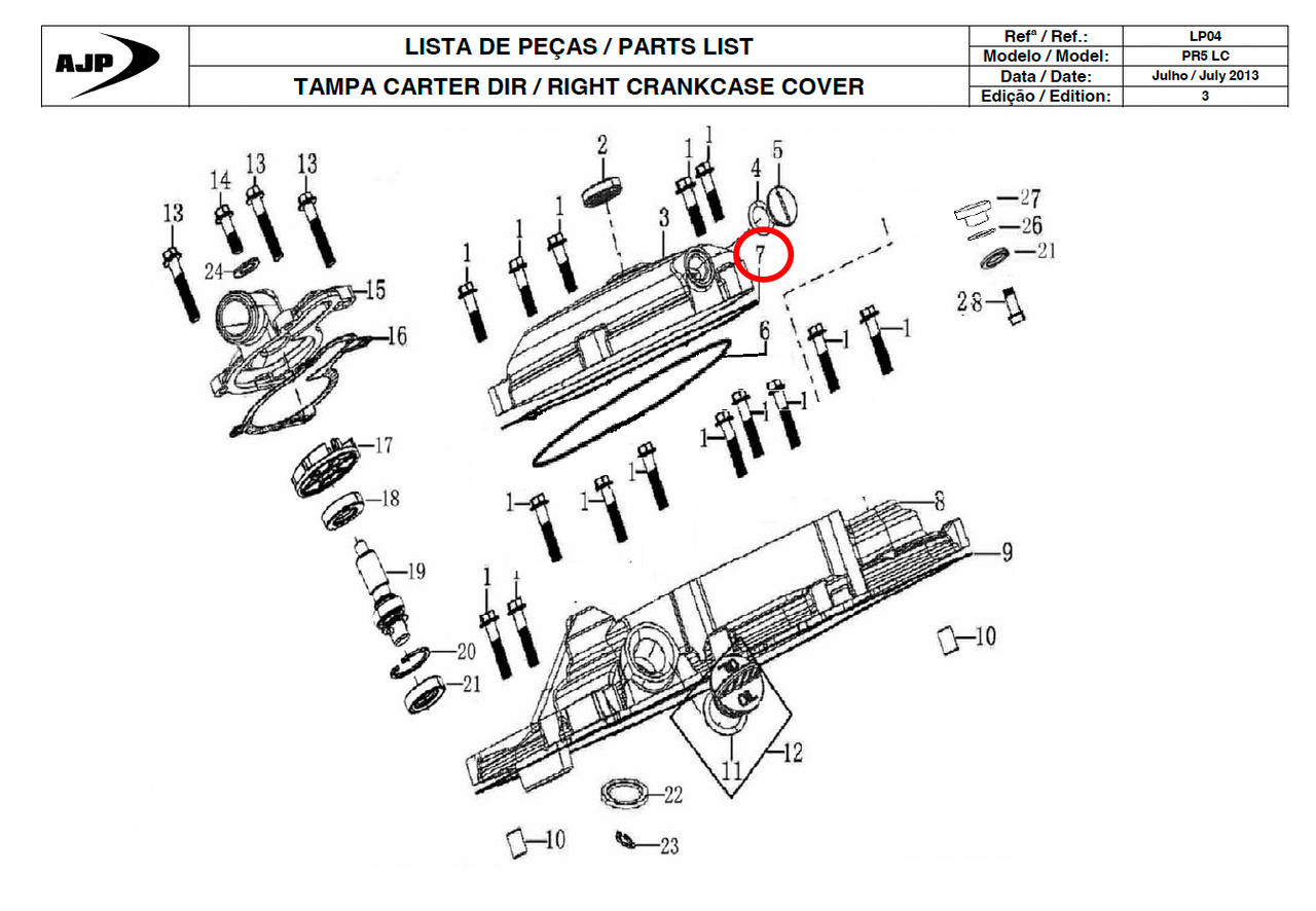Gas Gas Cami AJP PR5 ,Rocker Cover Gasket, 90228ME300000