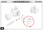 Gas Gas FSE 400-450 ,Throttle Cable Cover, Genuine NOS MFS400180007