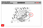 Gas Gas AJP Zongshen NC250 ,Left Crankcase Seal, 90302-H092-0000