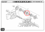Gas Gas TXT Rookie 50cc ,4th Gear 30T,  Y00.181234