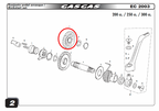 Gas Gas EC FSE HP Wild ,Kickstart Gear, Genuine NOS ME250126001