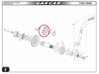 Gas Gas EC FSE HP Wild ,Kickstart Gear, Genuine NOS ME250126001