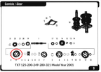 Gas Gas Pampera-TX-TXT ,Second Gear, Genuine NOS MT27836077
