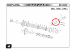 Gas Gas EC HP Wild  Water ,Pump Valve Axis Support, ME25616025