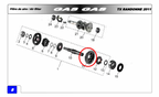 Gas Gas Randonne ,2nd Gear 32T, NOS F28-520302-0