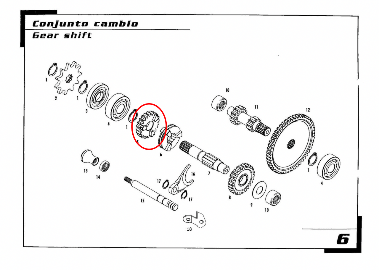 Gas Gas TXT EC Boy ,2nd Gear 25T, MIT50036077