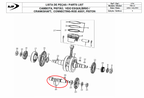 Gas Gas Cami AJP PR5 Zongshen NC250 ,Balance Shaft, 13301ME300000