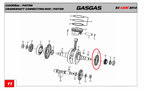 Gas Gas Cami AJP PR5 Zongshen NC250 ,Drive Gear, 13302ME300000