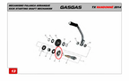 Gas Gas Randonne ,Kickstart Shaft Gear, F28-810301-0