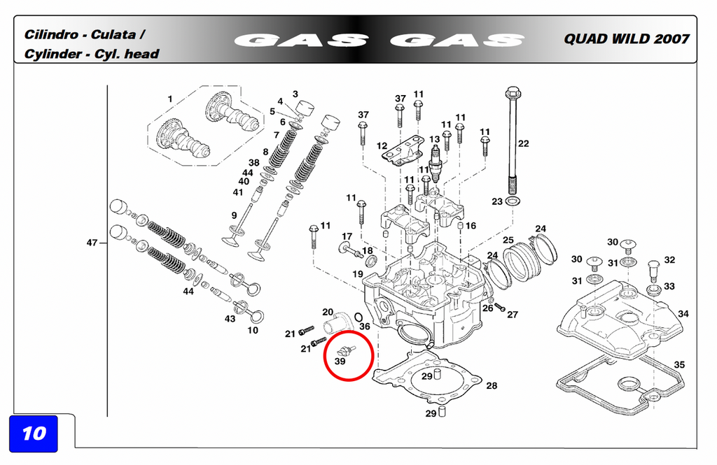 Gas Gas 450 ,Thermostat Switch, M12x1.5 BPS400632065